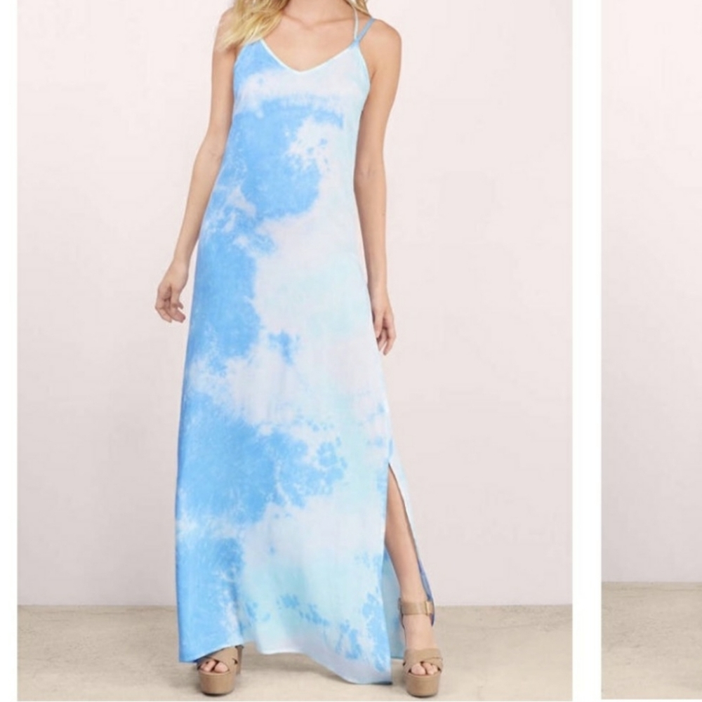 Blue Skies Tie Dye Maxi Dress